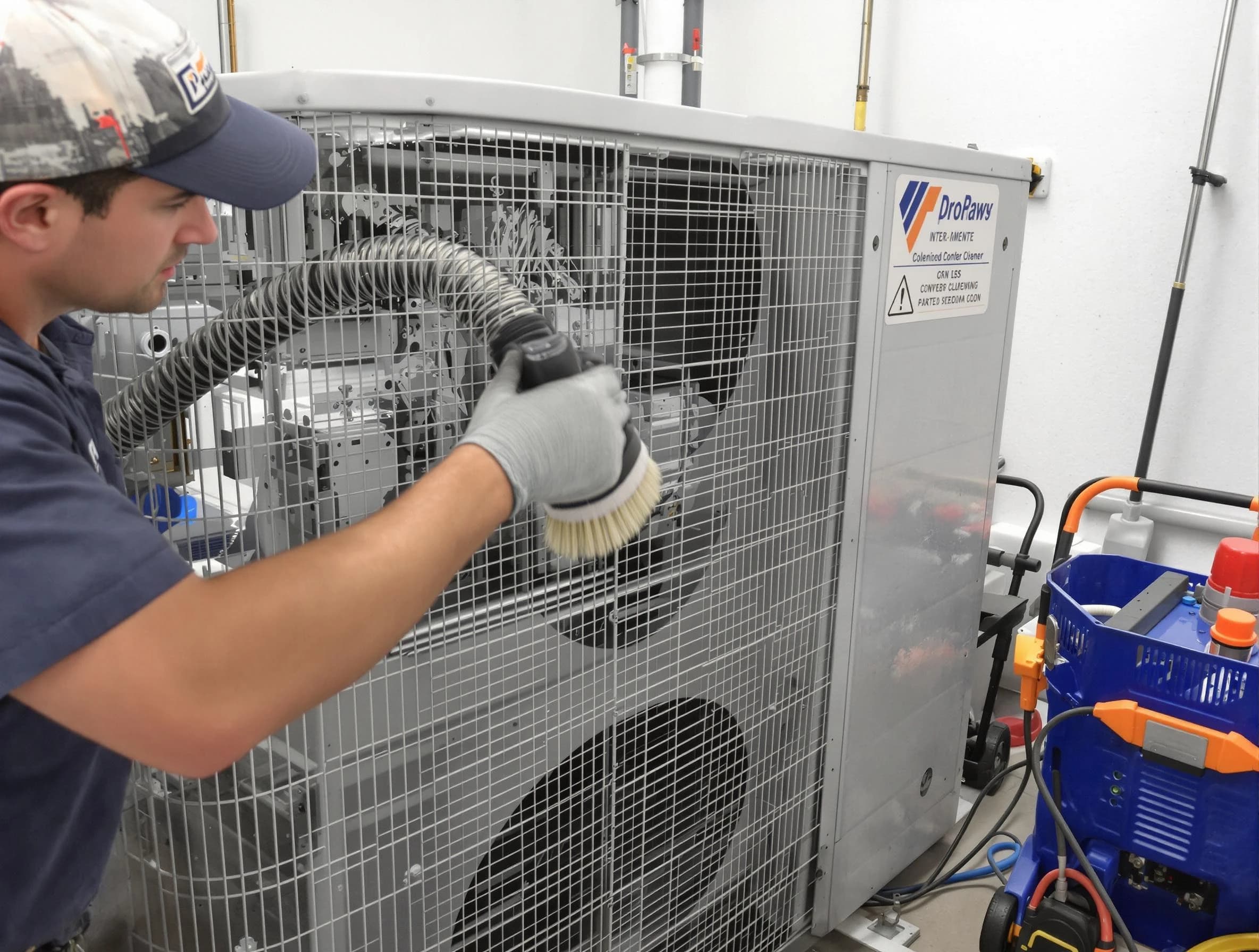 College Park Air Duct Cleaning specialist performing precision AC coil cleaning for improved system performance in College Park