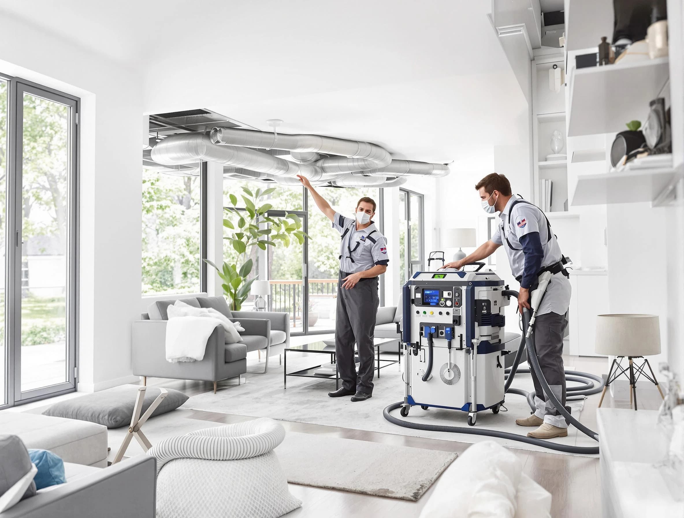 College Park Air Duct Cleaning professional conducting pure air duct cleaning with state-of-the-art equipment in College Park