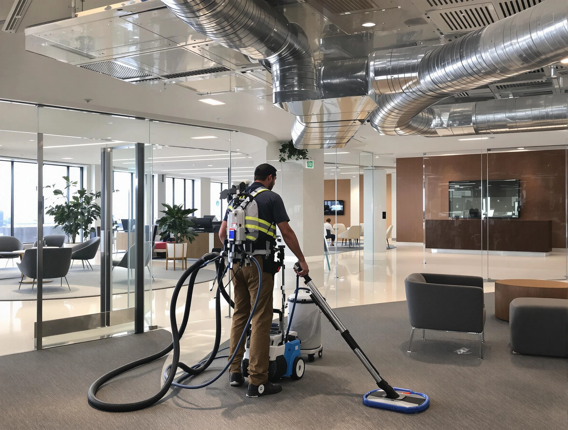 Commercial duct cleaning service by College Park Air Duct Cleaning in College Park