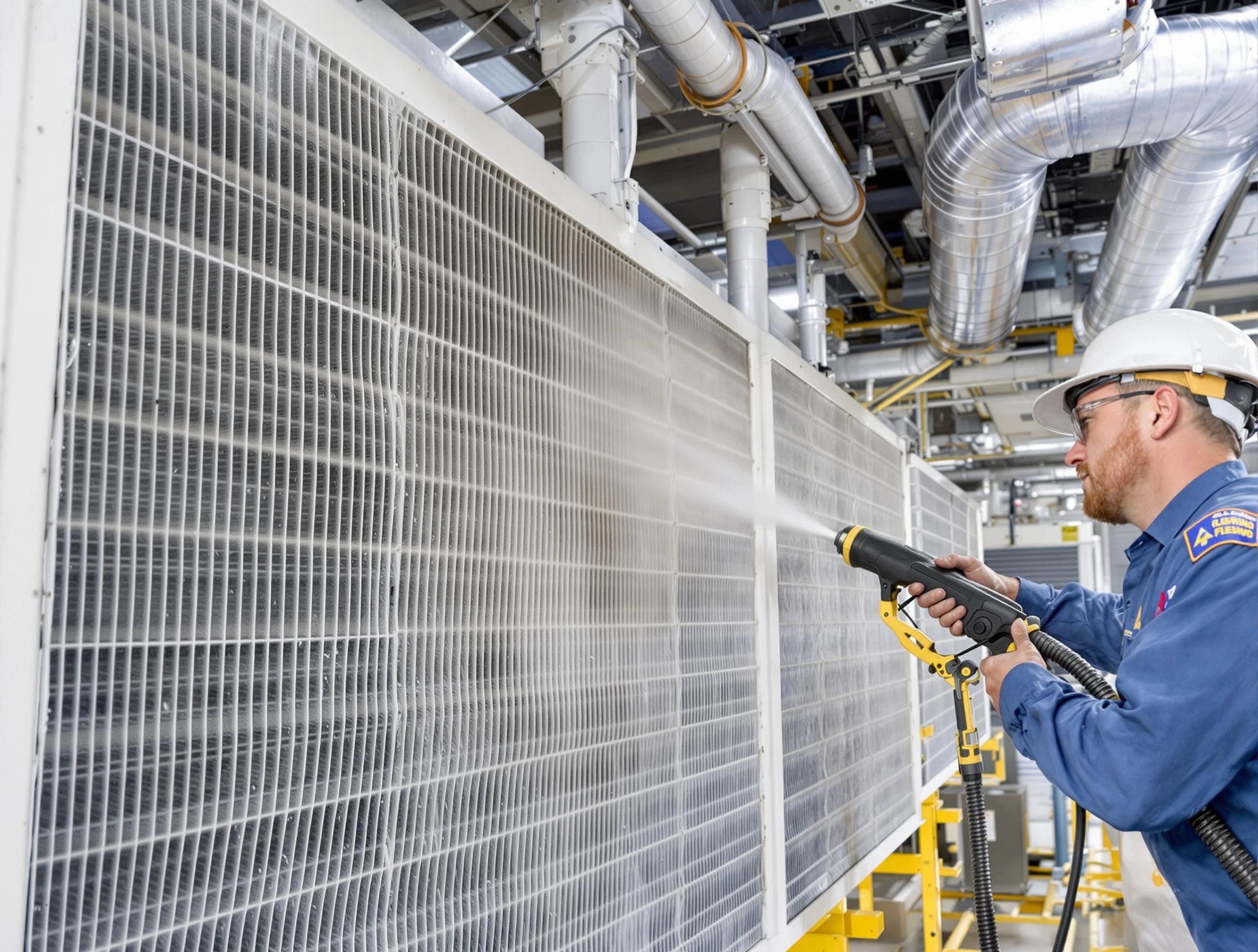 Professional commercial coil cleaning by College Park Air Duct Cleaning in College Park