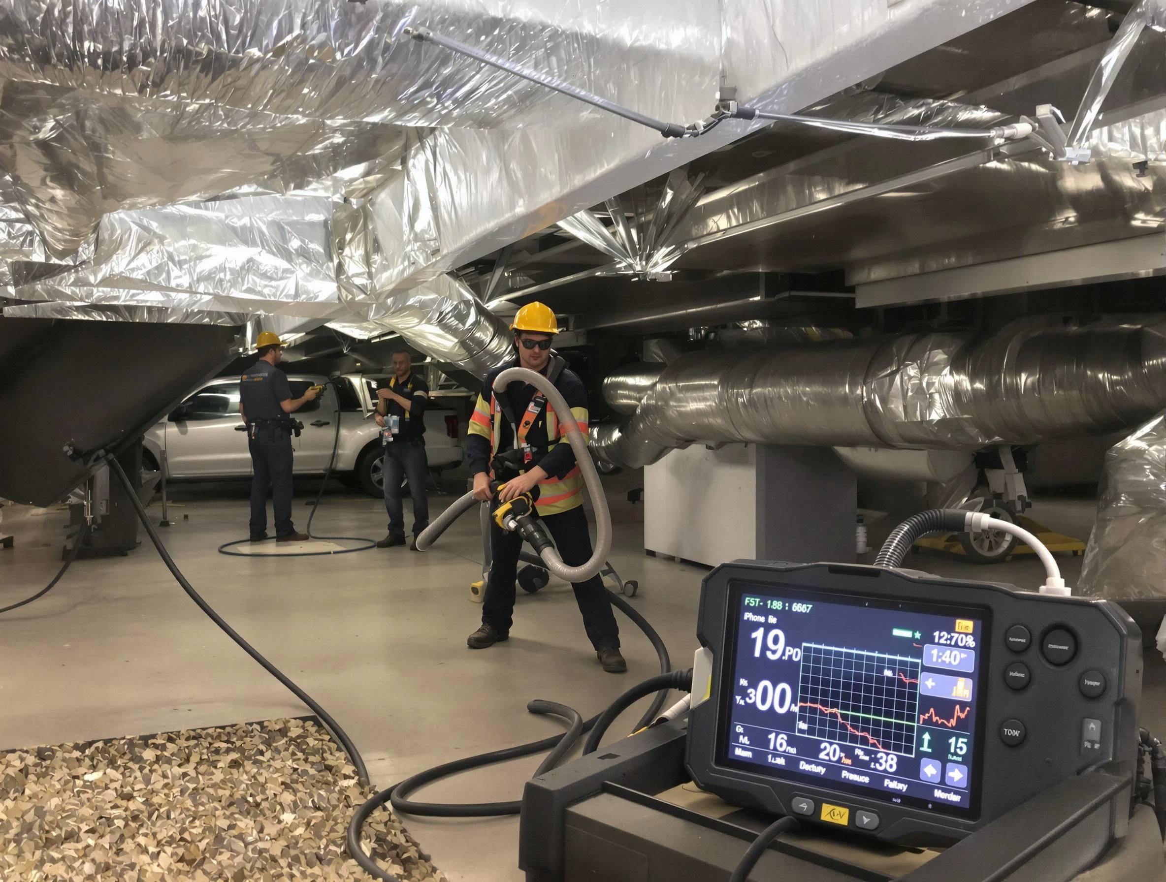 Professional negative pressure duct cleaning by College Park Air Duct Cleaning in College Park