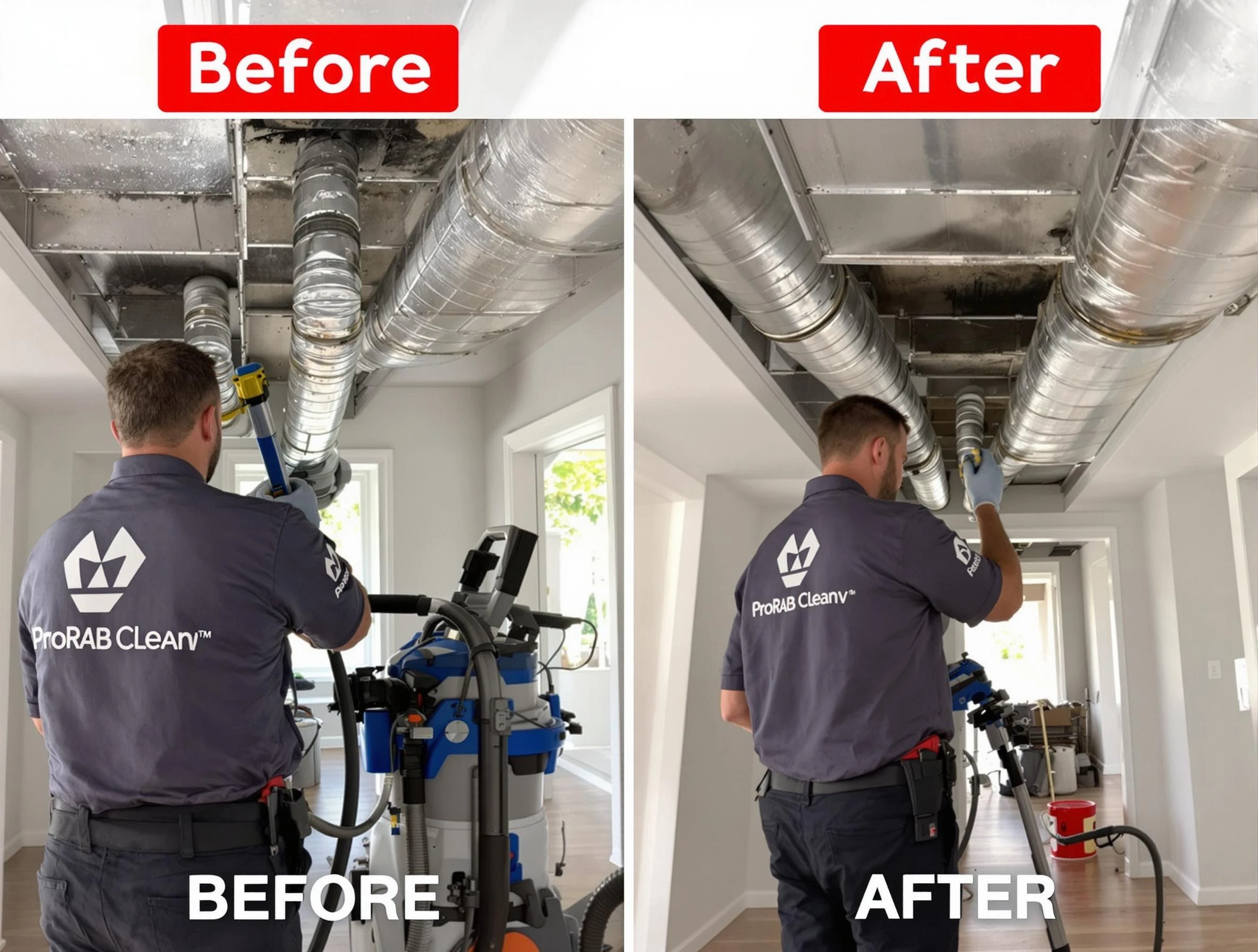 College Park Air Duct Cleaning expert performing thorough residential duct cleaning in a College Park home